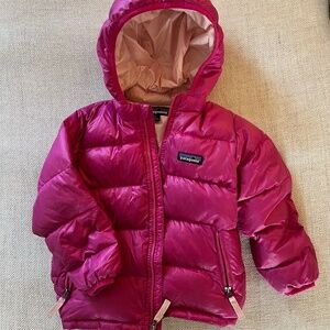 Patagonia Hi-Loft Down Sweater Hooded Jacket - Toddler Girls' Mythic Pink